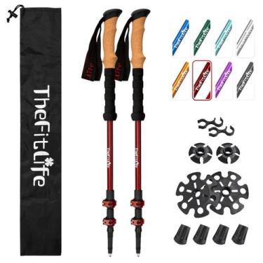 Imagem de Bastões de trekking TheFitLife Lightweight 7075 Aluminium