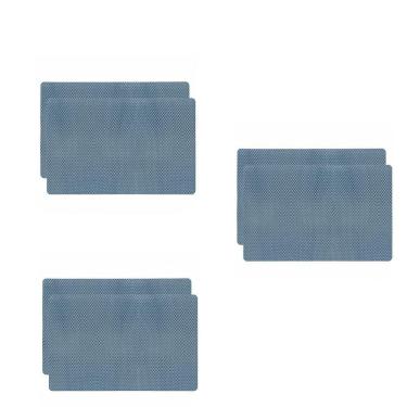 Imagem de Jogo Americano Antiderrapante - Todos Dias - Jeans - 6 Peças