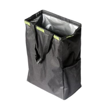 Imagem de SZITW Lata de lixo do carro, saco de lixo impermeável à prova de vazamento de grande capacidade 13l, lixo pendurado dobrável para carro, suv e assento de caminhão traseiro