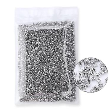 Imagem de DIY Quatro garras prego pérolas rebites botão tachas metal para vestuário contas acessórios máquina 10.000 peças