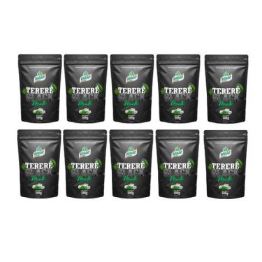 Imagem de 10 Erva Mate Tereré BARÃO MENTA BLACK Sem Glúten 500 g - Barão de Cote