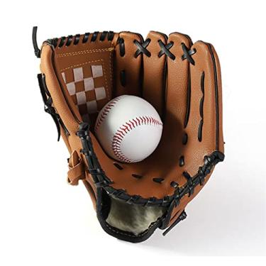 Imagem de Luvas de beisebol softball desportos ao ar livre luva de beisebol equipamento de prática de softball tamanho 9,5/10,5/11,5/12,5 mão esquerda para adultos homem mulher treino (cor: Mult