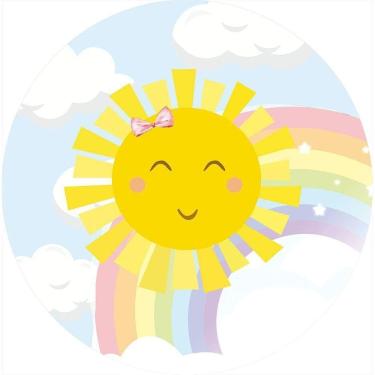 Imagem de Painel Redondo 3D Sublimado Solzinho Frd-5545