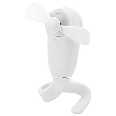 Imagem de Ventilador de Mão Recarregável Versátil, Ajustável e Portátil Portátil, Ruído Silencioso e Baixo, Fácil de Cobrar por Montanhismo, Acampamento, Pesca, Com Material de Silicone