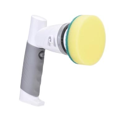 Imagem de Esfregão elétrico giratório, Escova de limpeza sem fio com 6 cabeças de escova substituíveis para cozinha e banheiro, 420 RPM IPX6 à prova d'água Esfregão elétrico para (Plugue