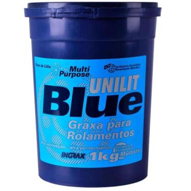Imagem de Graxa Azul Para Rolamentos Unilit Blue 2 Ingrax 1Kg - Uni Lubrificante