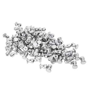 Imagem de Conjunto de Parafusos de Pneu de 100 Pregos de Neve de Roda de Prata de Alta Resistência para Moto de Bicicleta de Caminhão de Carro ATV SUV - Picos de Pneus Anti -deslizamento