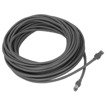 Imagem de Cabo Impermeável de 30FT Com Conector RJ45, Extensão 2000Mbps para Antena de Prato e Roteador, Material de Cobre, PVC Blindagem, Rede Externa Interna Estável
