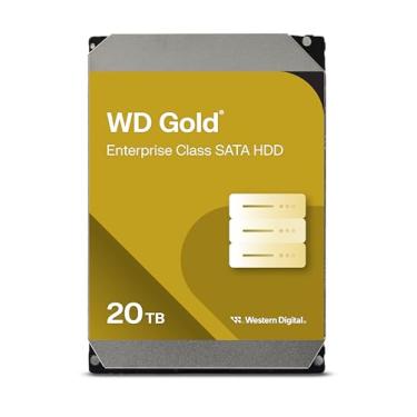 Imagem de Western Digital Disco rígido interno WD Gold Enterprise Class SATA de 20 TB - 7200 RPM, SATA 6 Gb/s, cache de 512 MB, 8.9 cm - WD203KRYZ