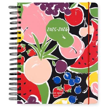 Imagem de kate spade new york Agenda diária 2025-2026 Mega Agenda de agosto de 2025 a dezembro de 2026, agenda espiral semanal e mensal com adesivos (frutas de verão)