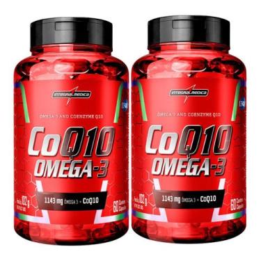 Imagem de 2x Coenzima Q10 100mg + Ômega 3 1043mg Integralmedica 60 Capsulas, Sem