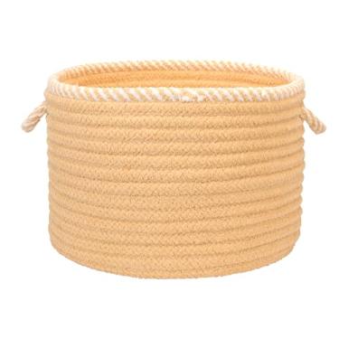 Imagem de Cesta de tecido Whispering – Banana pálida 35,5 x 35,5 x 25,4 cm
