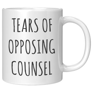 Imagem de Caneca de advogado, caneca de café lágrimas de conselho oposto, presentes engraçados para advogado, xícara de café para advogado