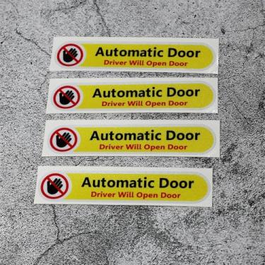 Imagem de 4 adesivos automáticos de carro que abrirão fita adesiva para decoração externa de automóveis e apliques de porta