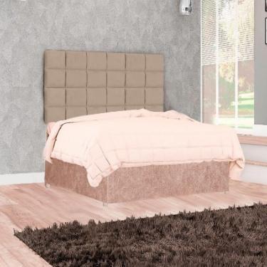 Imagem de Cabeceira Casal Bronze Tuboarte Castor Amassado