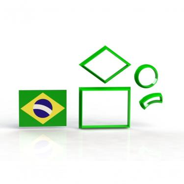 Imagem de Bandeira Do Brasil Tamanho 6 Cm