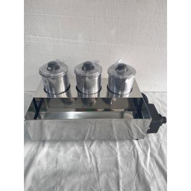 Imagem de Esterilizador 3 Bules Banho Maria Industrial Café e Leite - Or inox eq