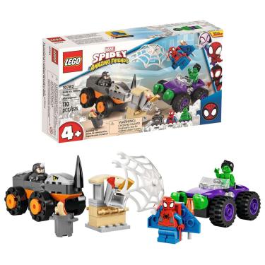 Imagem de Lego Marvel Confronto Hulk Contra Rinoceronte Blocos De Montar 110 Peças Construção 10782