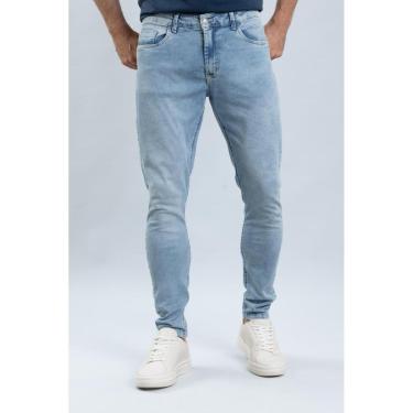 Imagem de Calça Jeans Clara Masculina Marmorizada Skinny Confort-Masculino