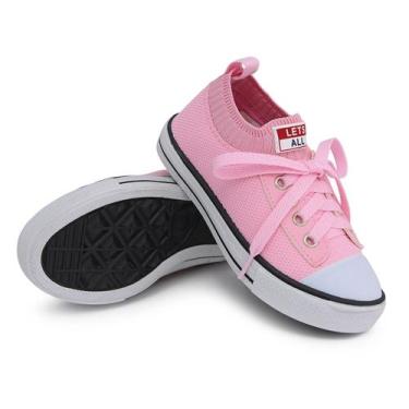 Imagem de Tenis meia infantil Lets All Rosa, 32