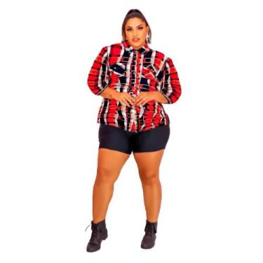 Imagem de Camisa Xadrez Feminina Adulta Quadrilha Vestido de Festa Junina - Fant