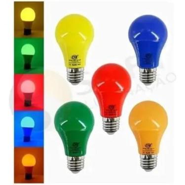 Imagem de Lâmpada Bulbo led biv coloridas 7w E27 A60 - Ctb, Amarelo