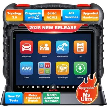 Imagem de Autel Ultra S2, Scanner Dianostic com IA, VCMI2 6 em 1 2025, MaxiSYS Ultra atualizado, Topologia 3.0, Testes EV, WiFi 6, 48+ Serviços, Reparo de Velocidade Truspeed de Motor, DVI Multiponto