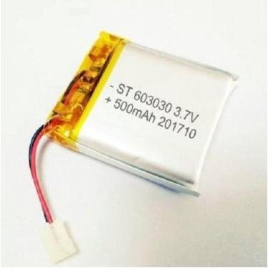 Imagem de Bateria 3.7v 500 Mah 6mm X30mm X30mm 2 Fios 603030 - bgb