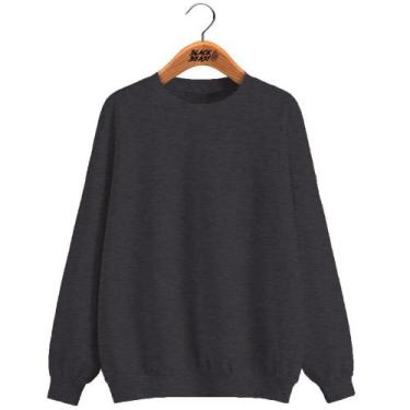 Imagem de Blusa de Frio Moletom Black Beast Gola Redonda Liso Sem Estampa, Chumb