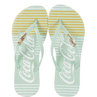 Imagem de Coca Cola, CHINELO DE DEDO FEMININO COCA COLA LINES CC4376 VERDE CLARO Cor:Verde;Tamanho:41/42