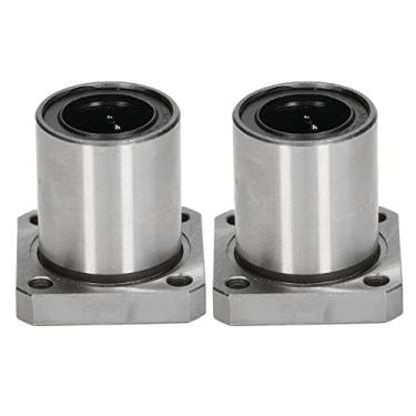 Imagem de Phefop Rolamento de Flange Quadrado Rolamentos de Esferas Lineares, Lmk20uu 20mm Furo de 32 Mm 42 Mm, Com Movimento Suave, para Sistemas de Movimento Linear Infinitos