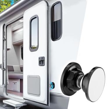 Imagem de Suporte de porta magnético forte para trailers – Trava de porta de trailer para manter as portas abertas na brisa, fácil de instalar, com adesivos e parafusos, tampa resistente para acessórios de