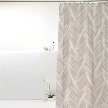 Imagem de Cortina Para Box Banheiro Antimofo Poliéster 198x180cm - UZOO, Cortina