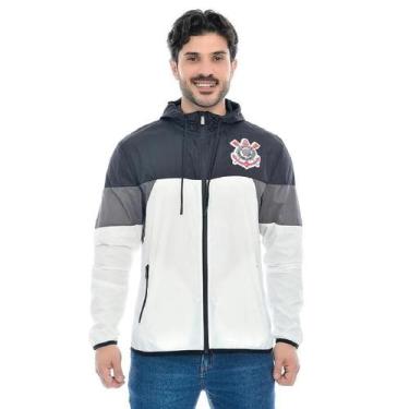 Imagem de Jaqueta Corta Vento Corinthians Oficial Licenciada Coimbra, GG, Preto,