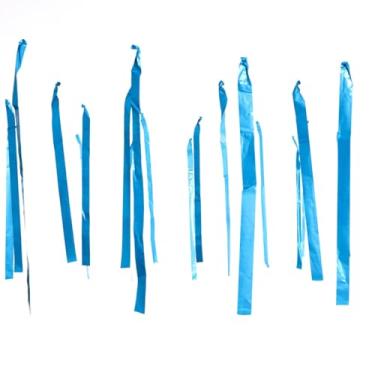 Imagem de Varal de Fitas Metalizadas Decoração de Teto para Festas 100 Metros (Azul Turquesa)