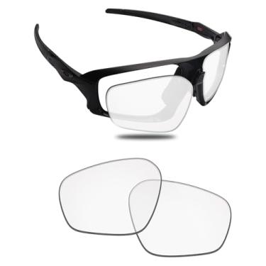 Imagem de Fiskr Lentes polarizadas de substituição compatíveis com óculos de sol Oakley Field Jacket OO9402, resistente a impactos e ajuste perfeito, Transparente., One Size