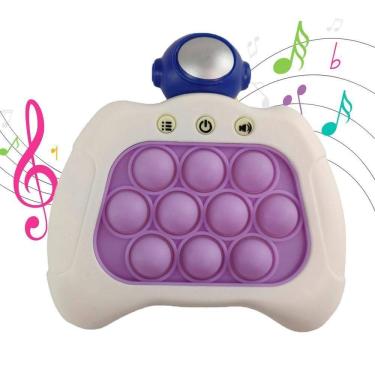 Imagem de Pop It Mini Game Fidget Sensorial 4 Modos Astronauta Luz Som Portatil Criança Jogo Ansiedade