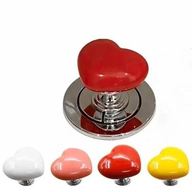 Imagem de Kit 2 Botão De Descarga Para Vaso Sanitário Formato decoração Criativo Botão De Descarga(KIT COM 4)