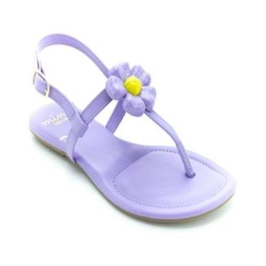 Imagem de Sandália Infantil Menina Mini Sua Cia 9131.51401 - Roxo-Feminino