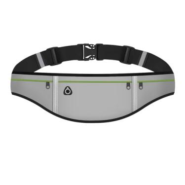 Imagem de JEVRKAPZ Cinto de corrida para celular – Pochete para caminhadas, itens essenciais de viagem e cinto para dinheiro, Cinza, Gsp1201