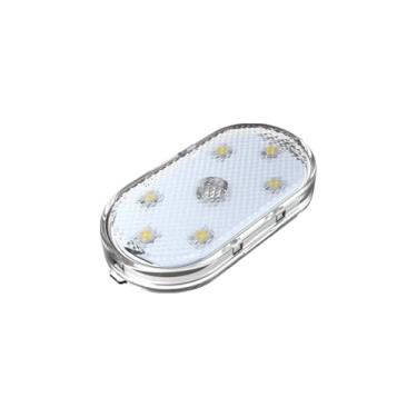 Imagem de Luz Ambiental Automotiva LED: Interior do Carro, Recarregável via USB, com Sensor, Fixação no Teto (Cor)