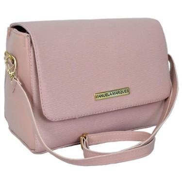 Imagem de Bolsa Baú Tampa Manuela Marques, Mulher, Rosa, Único