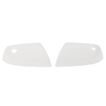 Imagem de Generic Tampa do Espelho Asa Porta Vista Traseira, Porta do Espelho Externa à Prova de Arranhão à Esquerda 87915 0C040 para Veículo (Branco)