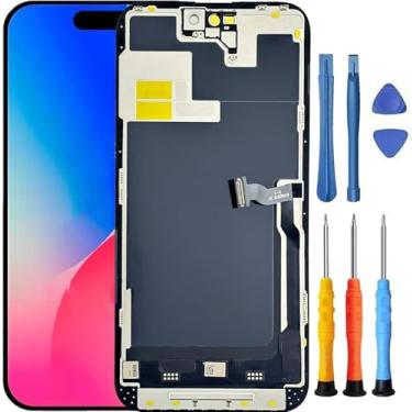 Imagem de Foufinin Substituição de tela para iPhone 14 Pro Max para iPhone 14 Pro Max com A2894 A2651 A2893 A2896 A2895 Display LCD Touch Digitalizador Assembléia com ferramentas 6,7 polegadas preto