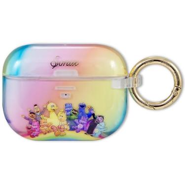 Imagem de Sonix Capa para AirPods Pro 2 e Pro 1 (1ª/2ª geração) - Capa rígida com chaveiro, carregamento sem fio | Ursos carinhosos x Vila Sésamo