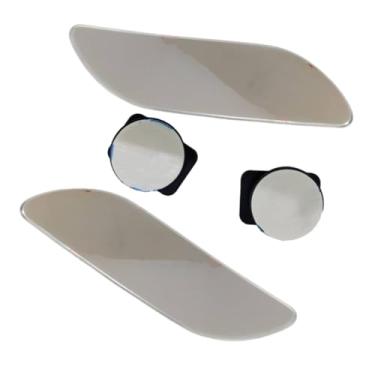 Imagem de Riloer Espelho de Ponto Cego emoldurado Longo, Vidro HD e Carcaça ABS Convexo Grande Angular, com Haste Ajustável para Carro Universal (2 Peças)