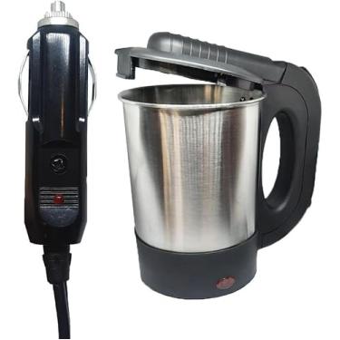 Imagem de Chaleira Elétrica Portátil 12v Chá Café Inox 500 ml Carro Caminhão