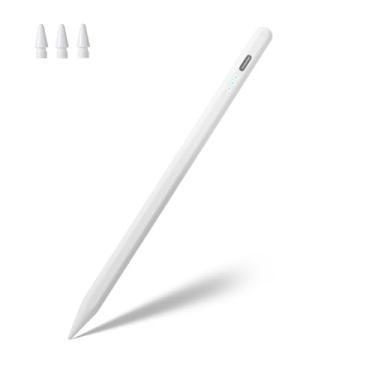 Imagem de Caneta Stylus para iPad Apple Pencil Sensibilidade de Inclinação e Rejeição da Palma iPencil para iPad 10ª 9ª 8ª 7ª 6ª geração, iPad Air M2 3ª 4ª 5ª geração, iPad Pro 11 12.9 33.0 cm M4, iPad Mini 5 6