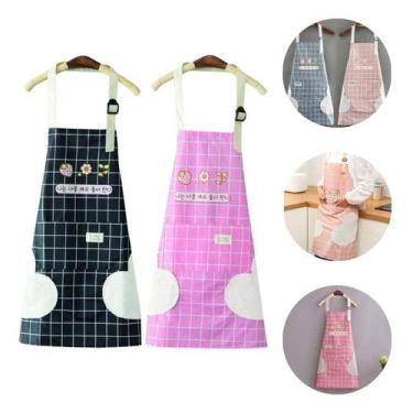 Imagem de Avental de Cozinha Multiuso PVC 60cm x 70cm Alças Ajustáveis - TOP RIO