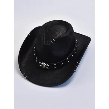 Imagem de Chapéu De Cowboy Masculino Vintage De material sintético Estilo Jazz P
